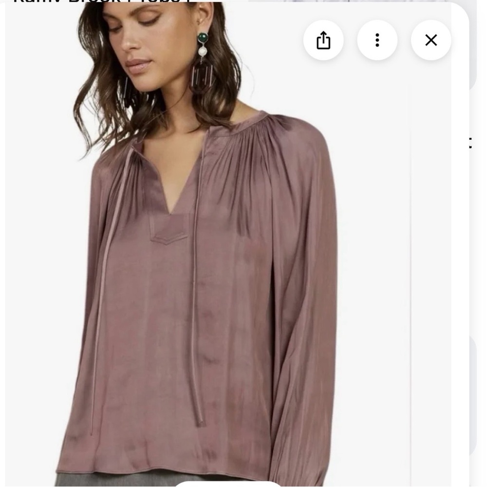 By Together Women's Silk Blouse in Blush
